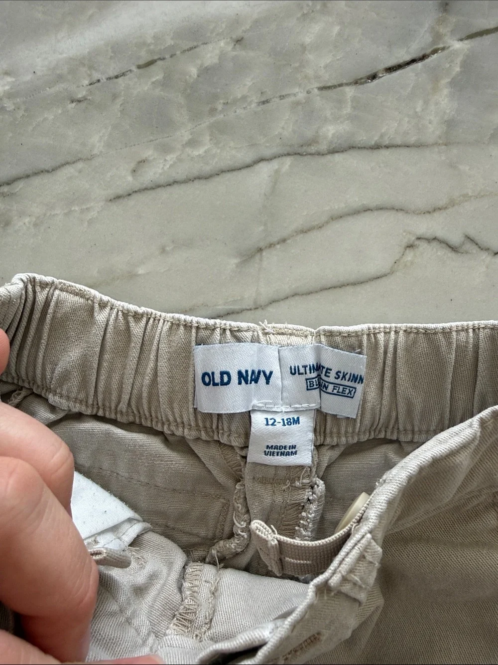 Toddler Khaki & Navy Chinos
